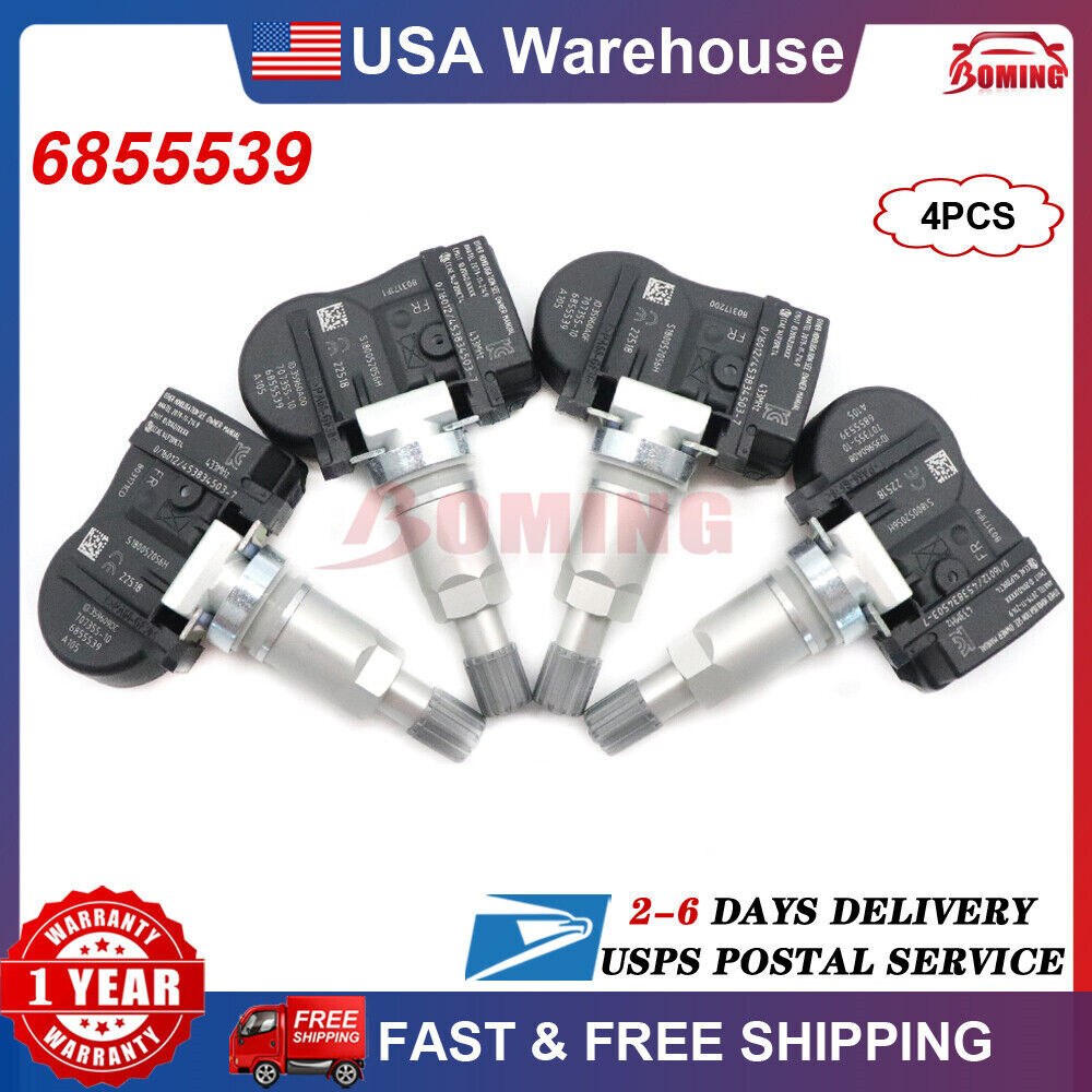 4-pack TPMS tire pressure monitoring sensors (6855539) suitable for BMW F20 3ER F30 4ER X5 TPM222