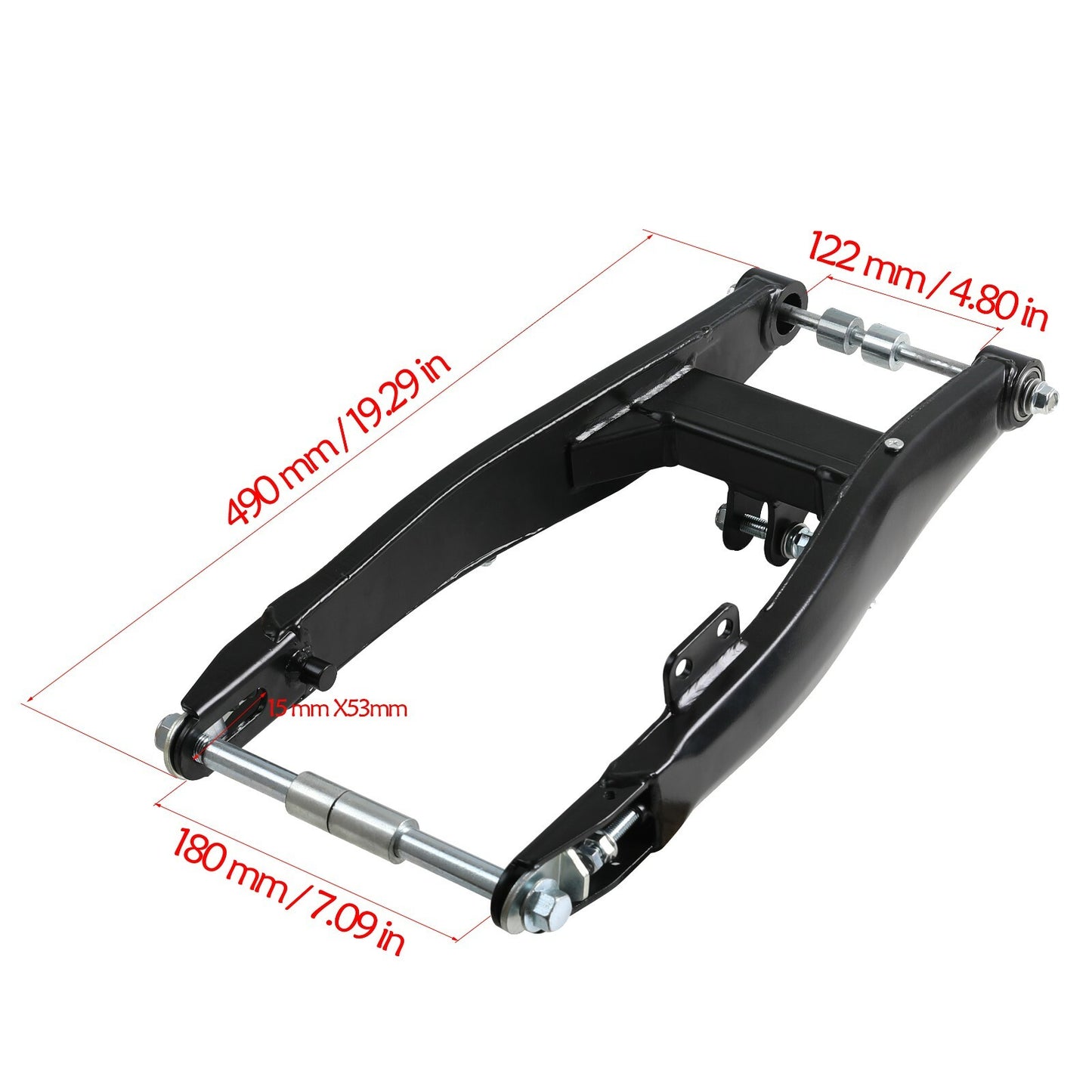 19-inch rear swingarm for disc brakes, 15mm axle, Dirt Pit bicycle 110/125/140/150cc