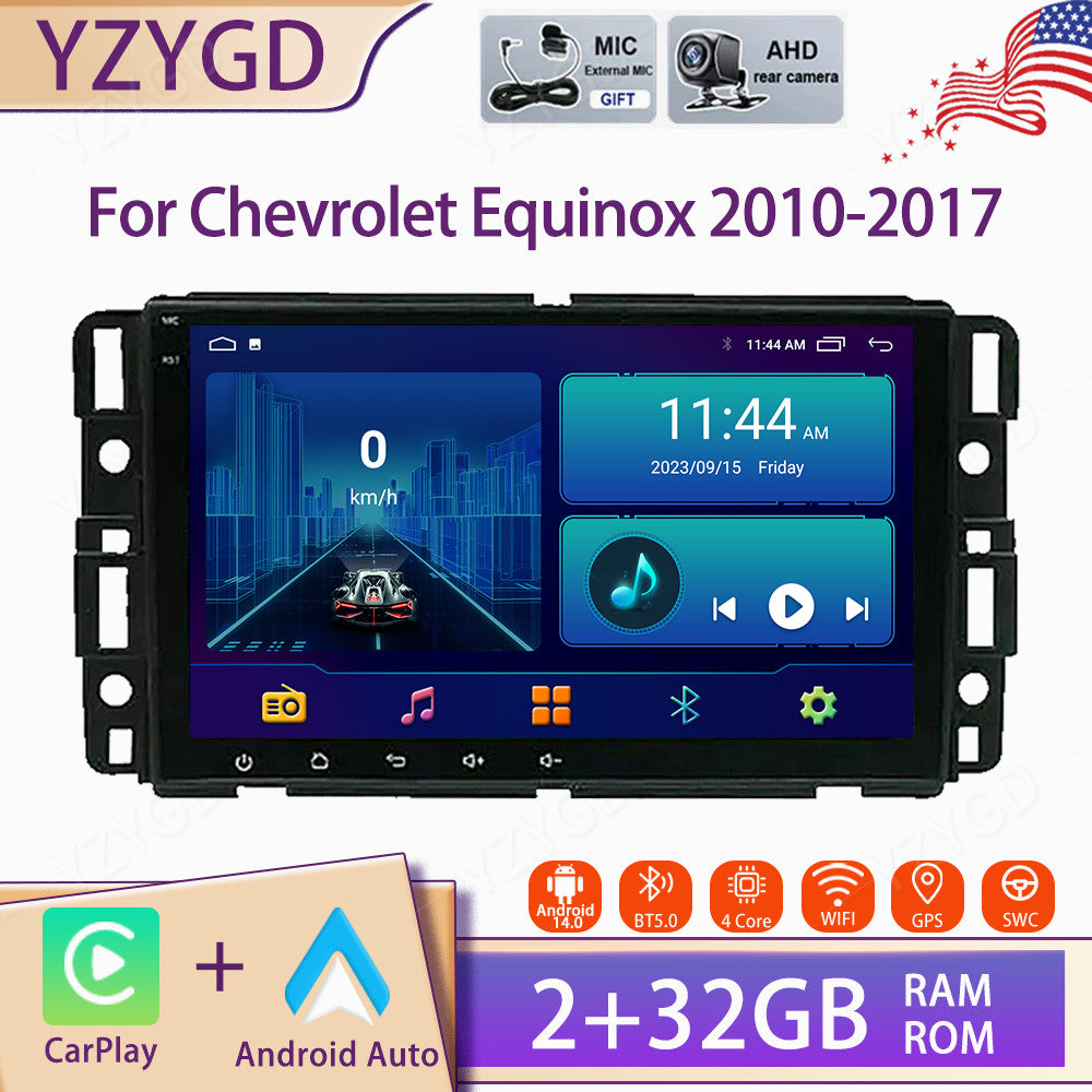 for Chevrolet Equinox 2010-2017 Android Auto Carplay Car Stereo Radio Screen GPS