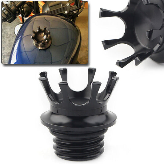 for Harley Sportster Dyna Road King FLSTN FXS King Crown Gas Cap Fuel Tank Cover
