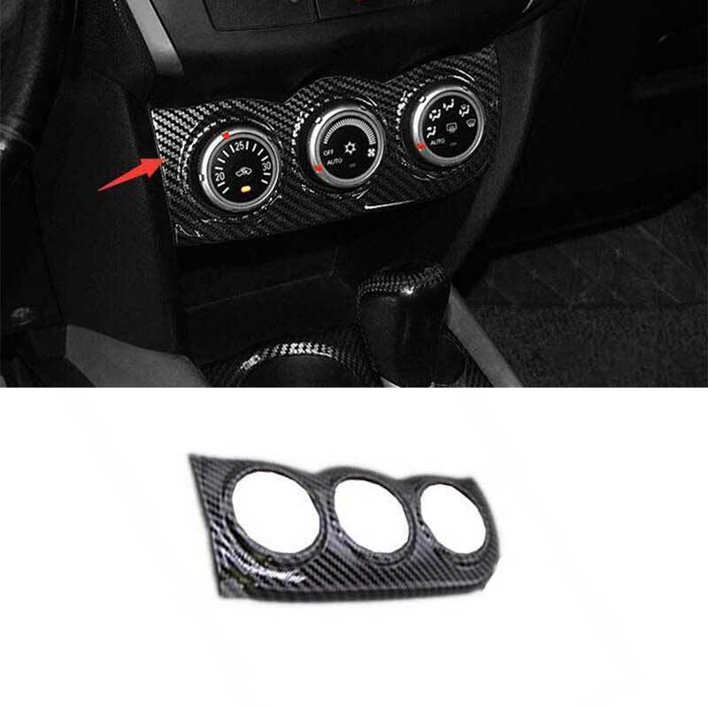 For Outlander Sport 2011-2021 Carbon Look Console AC Switch Control Panel Cover