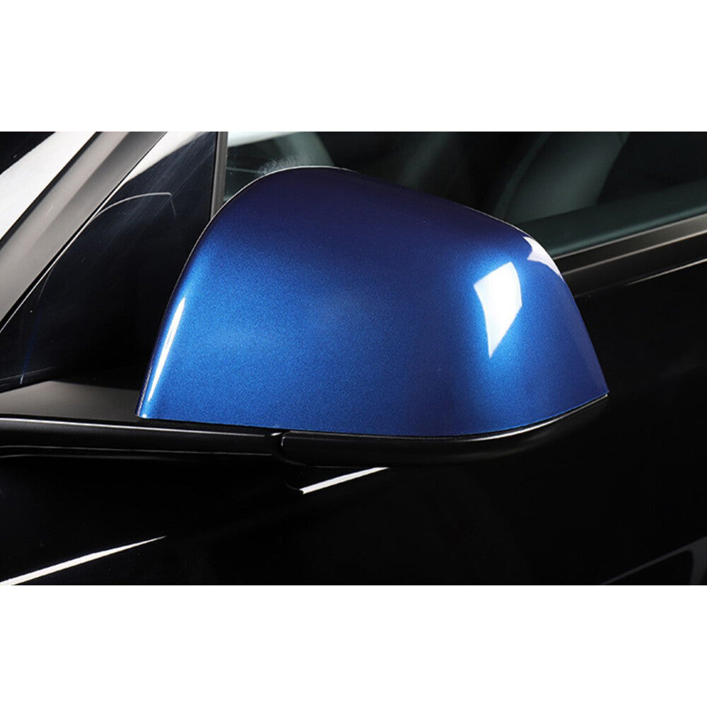 Fit for Tesla for Model Y 2020-2022 Rearview Mirror Replacement Caps Cover Blue NEW