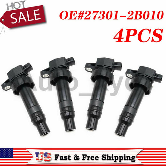 4x Ignition Coil 27301-2B010 for Hyundai Accent RB 1.6L 2011-2013 for Kia Soul AM