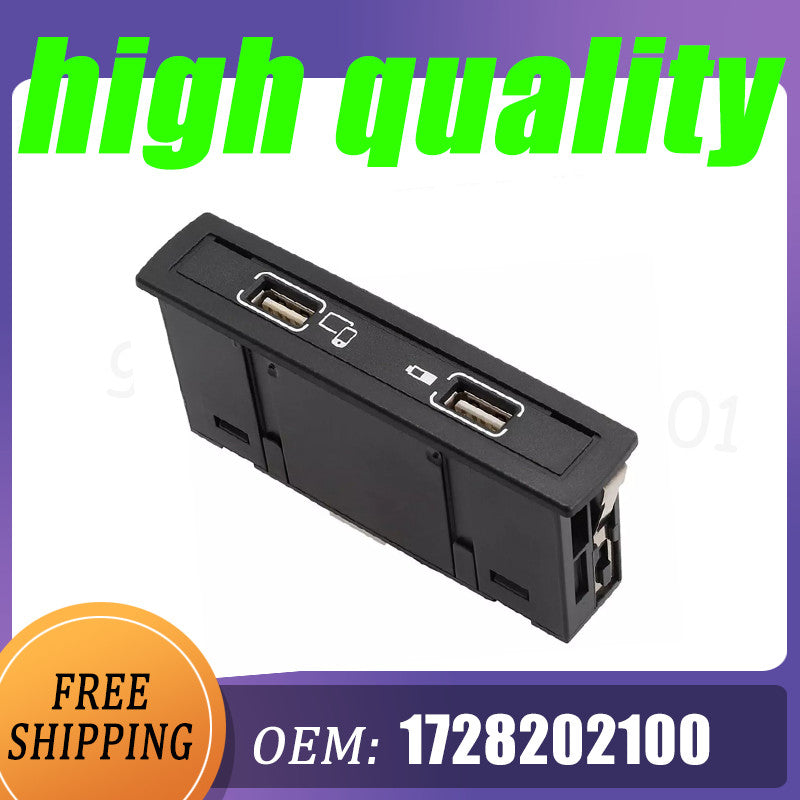 Dashboard USB socket A1728202100 for Mercedes-Benz CLS, A-Class, GLA, CLA, GLE