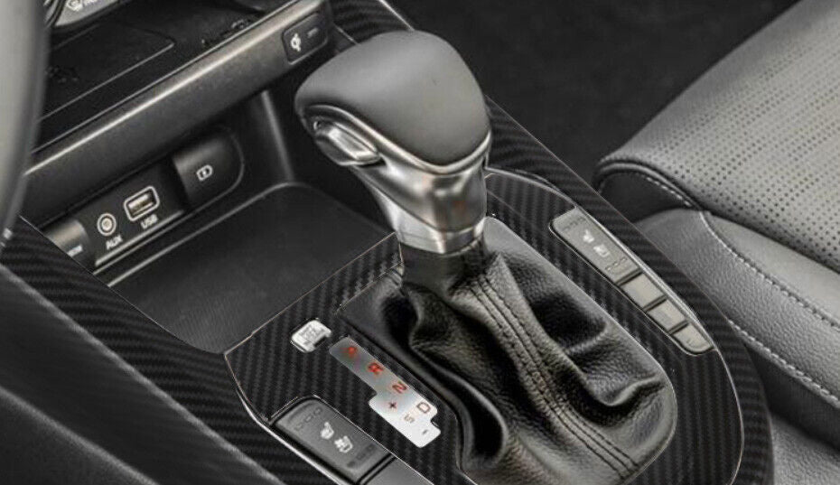 Car Middle Console Gear Shift Panel Trim for Kia K3 Forte 19-2022 Carbon Fiber