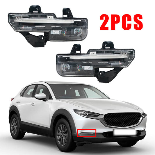1Pair Front LED Fog Light Daytime Running Light for Mazda CX30 CX-30 2020-2022