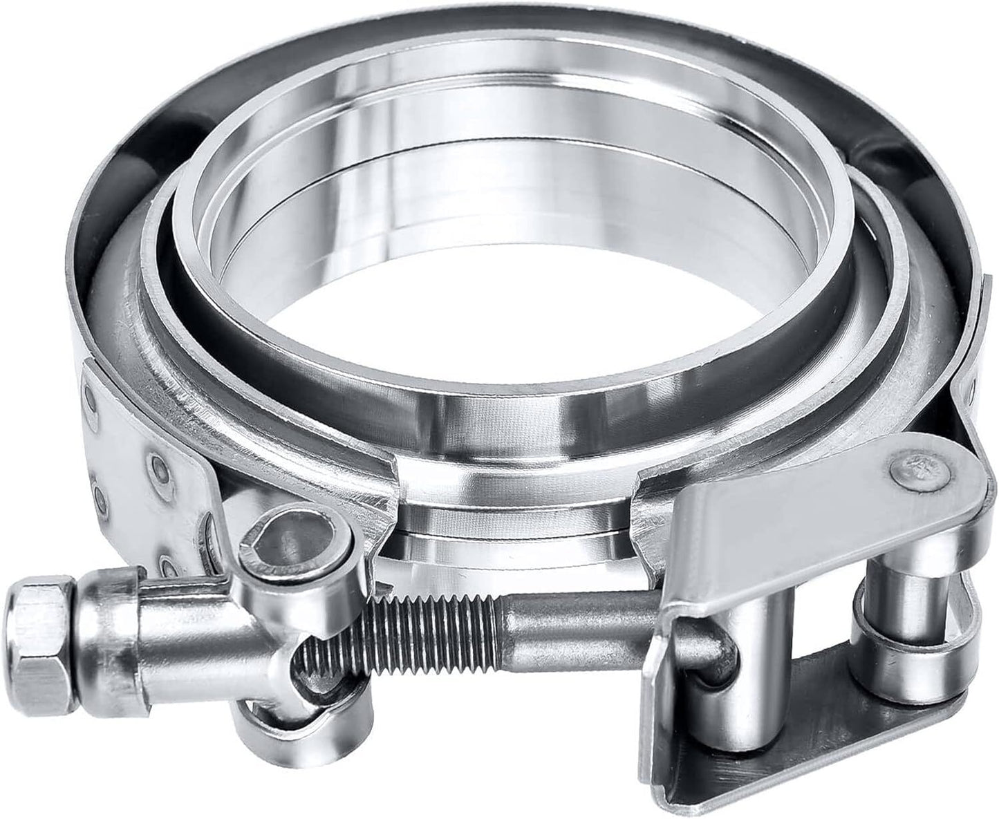 2.5-inch quick-release V-belt clamp flange male and female 304 stainless steel