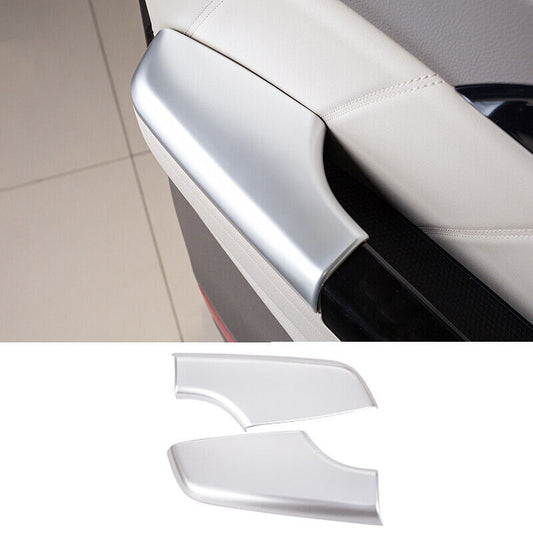 2for Kia Carnival 2022-2023 Matte Silver Interior Door Armrest Panel Trim Cover