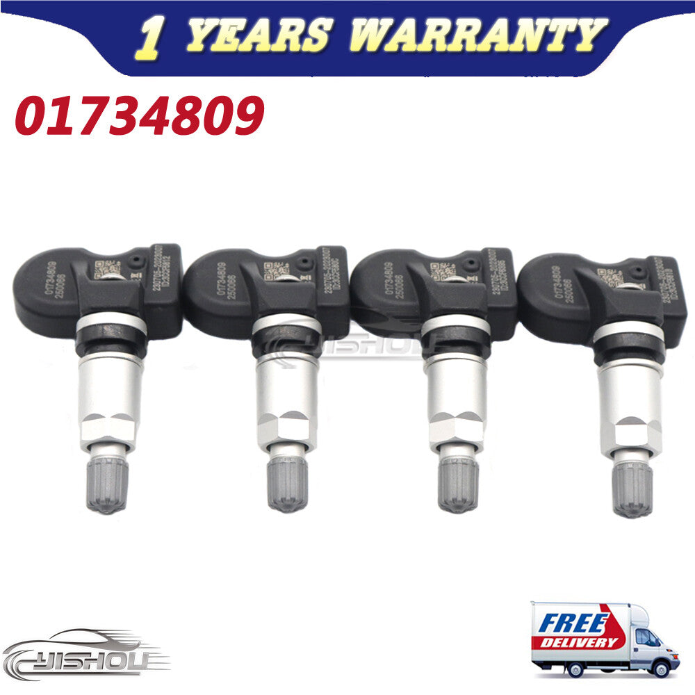4PC Tire Pressure Sensor TPMS 01734809 for Geely Emgrand EV450 Vision 1017034809