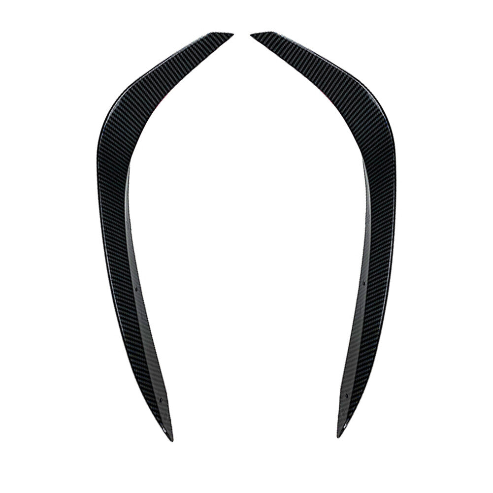 2x Front Bumper Under Lip Splitter Spoiler Fit for Mercedes-Benz C-Class W206 Carbon