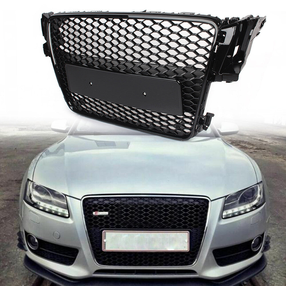 HONEYCOMB SPORT MESH RS5 STYLE HEX GRILLE BLACK GRILL FOR 08-12 for AUDI A5/S5 B8 8T