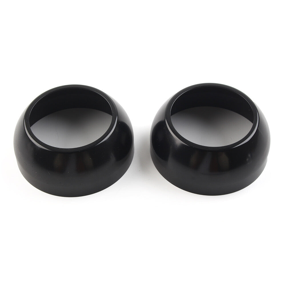 Black Fork Boot Cap Covers 39mm for Harley Sportster Dyna FXR XL 883 XL 1200