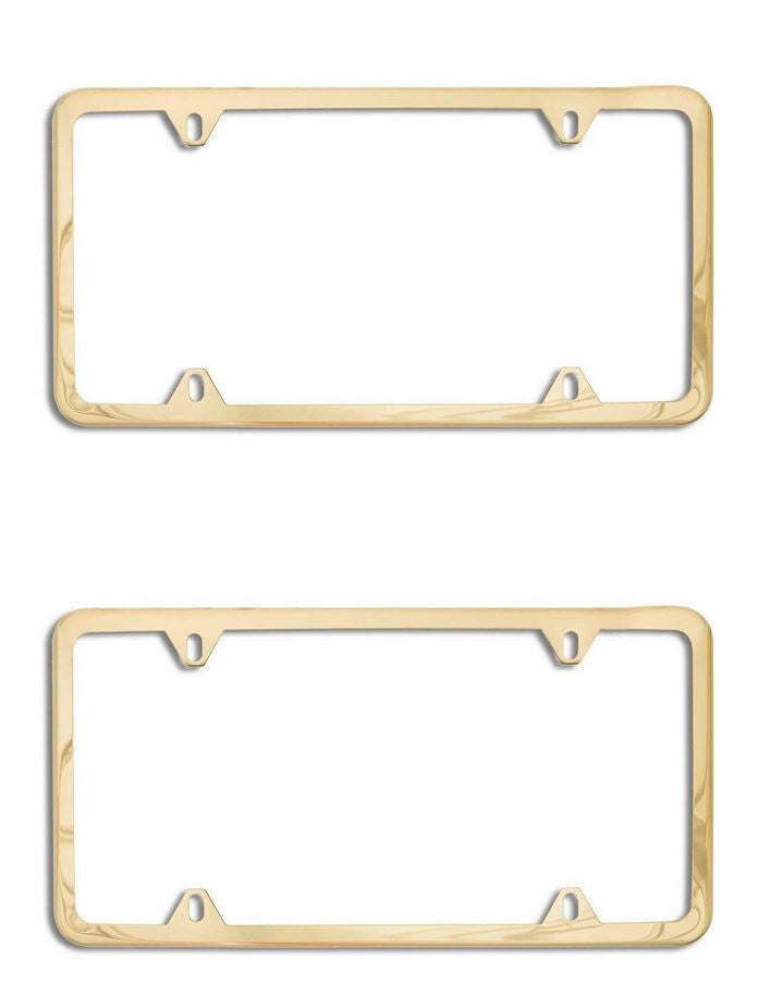 Bonnet car license plate frame cap, rear trunk boot, gold-plated, suitable for Mazda .