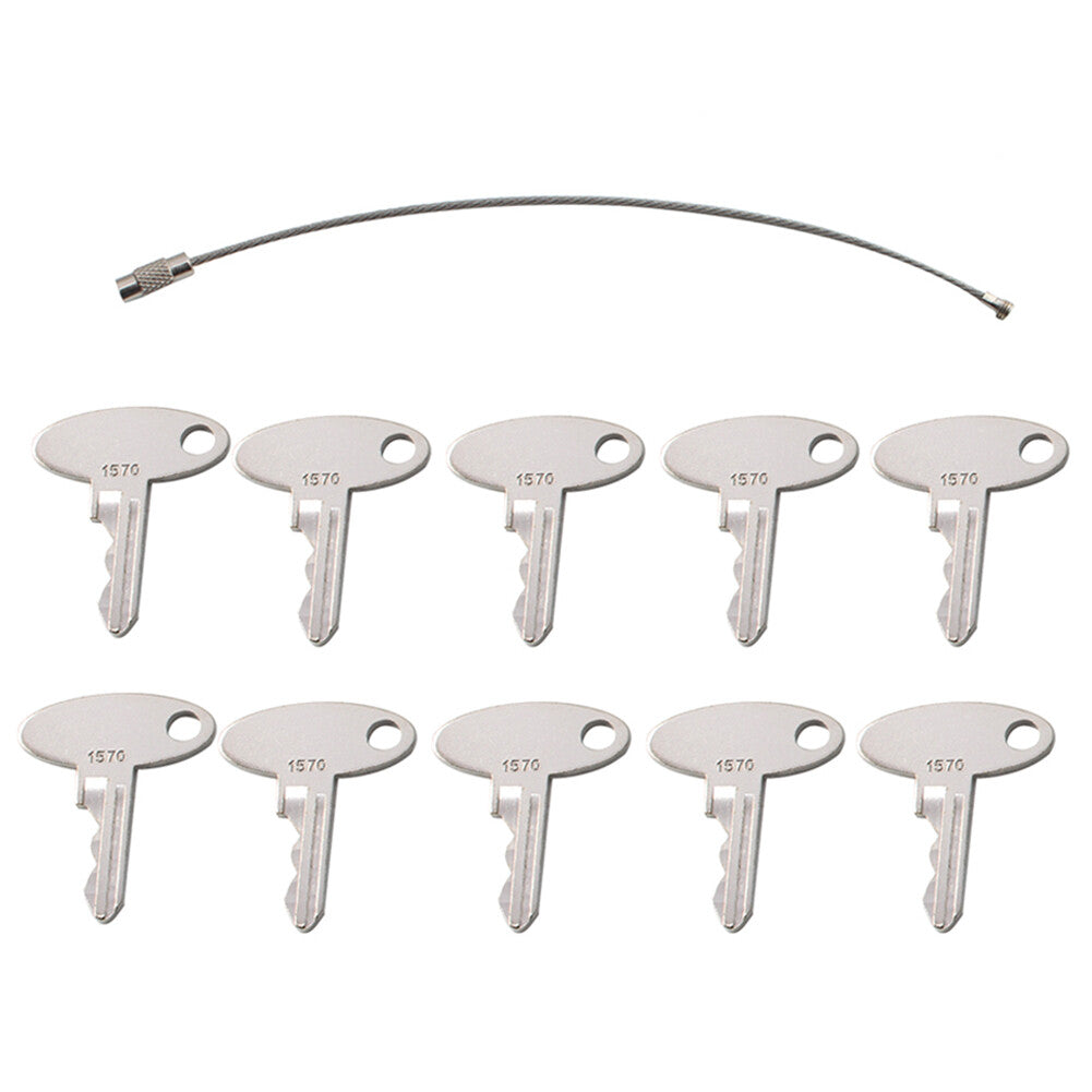 Ignition Keys #1570 Fit for Ford Shibaura Terramite Yushin Tractor Equipment 10PCS