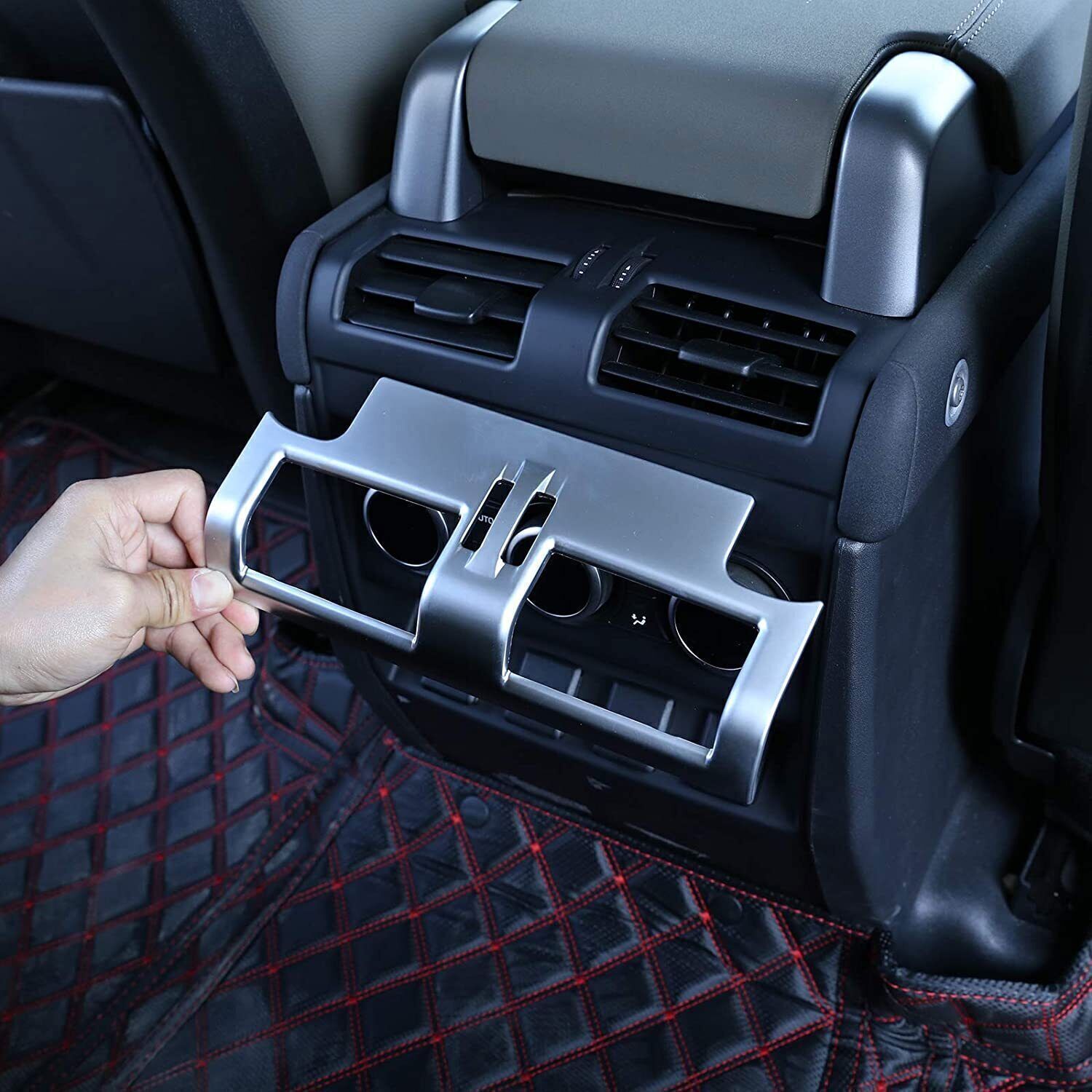 1X for Land Rover for Defender 20-25 Matte Silver Rear AC Air Outlet Vent Cover Trim