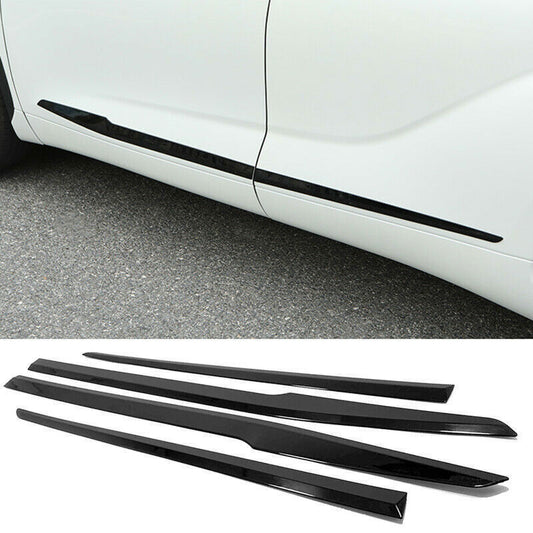 Gloss Black Door Body Side Molding Cover ABS for Toyota New Highlander 2020-2023