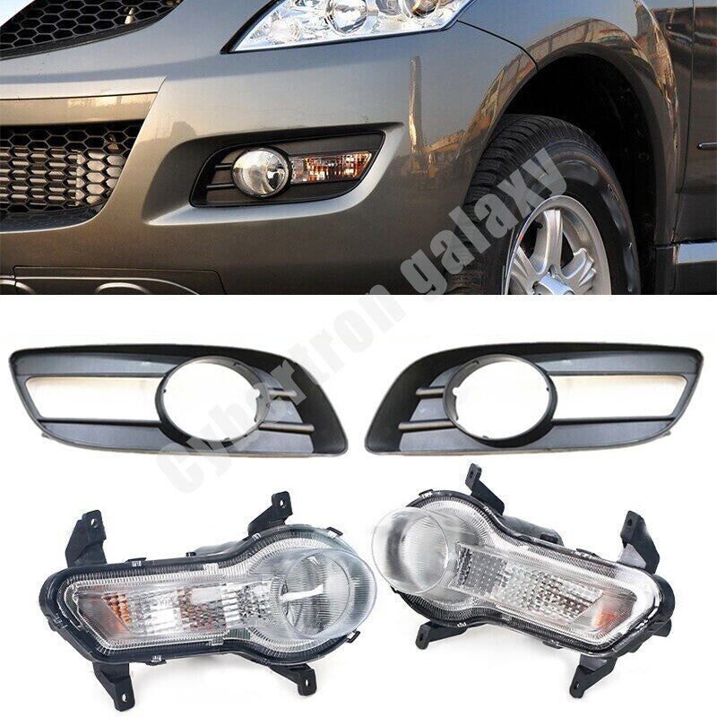 Set For Great Wall Hover for Haval H5 2010-12 Front Bumper Fog Lamp +Fog Lamp Cover