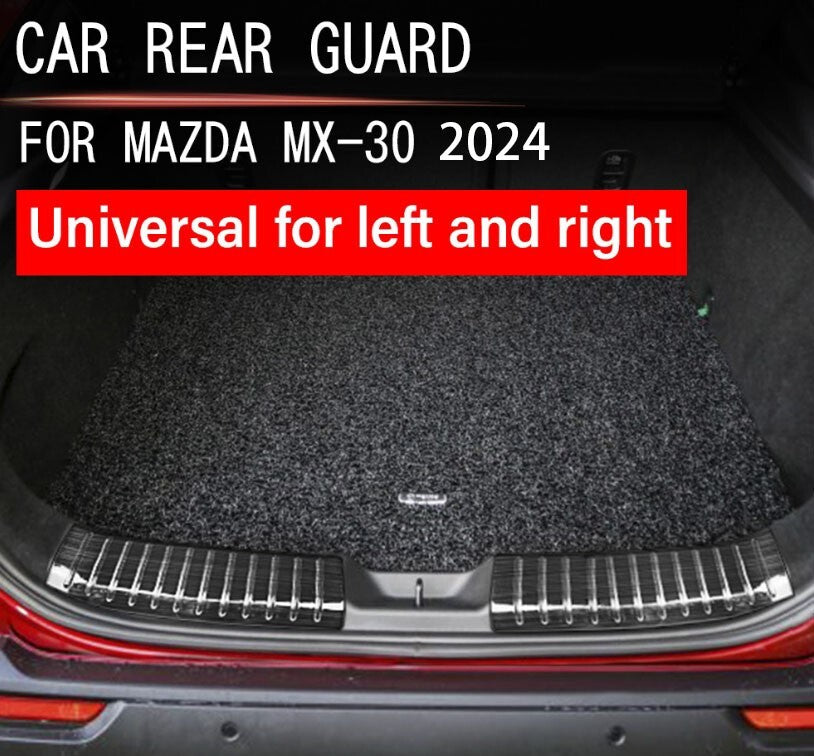 Black Rear Bumper Protector for Mazda MX30 MX-30 Car Accessories Scuff Plate