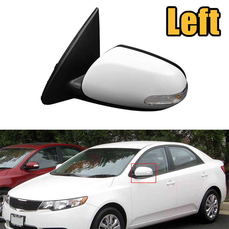 1 piece for Kia Forte 2009 2010 - 2013 left-hand power heated folding turn signal assembly