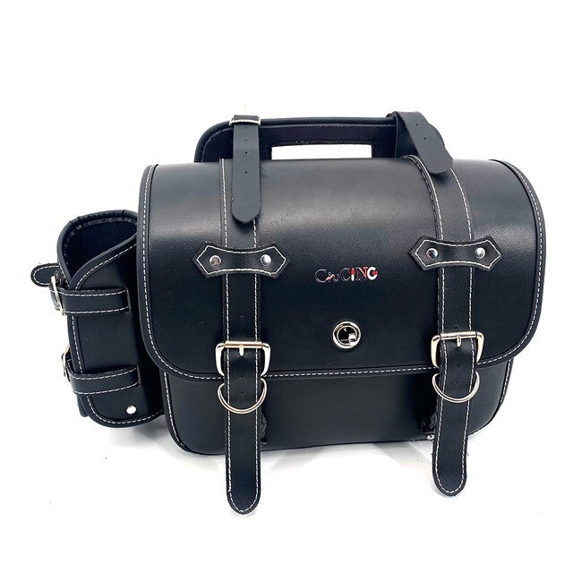 FOR REBEL 1100 CMX1100 Side Bag Mounting Bracket Vintage Side Bag PU Travel Bag