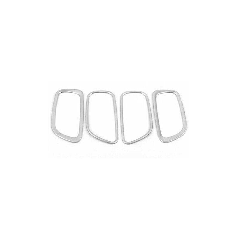 Inner Door Handle Bowl Cover Trim 4PCS for Nissan Murano 2015-2021 Silver Steel