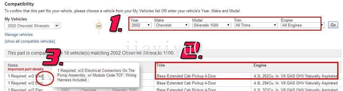Suitable for 2002-2018 for Dodge for Ram 1500 pickups 3.6L, 3.7L, 4.7L, 5.7L, 5.9L; front oxygen sensor.