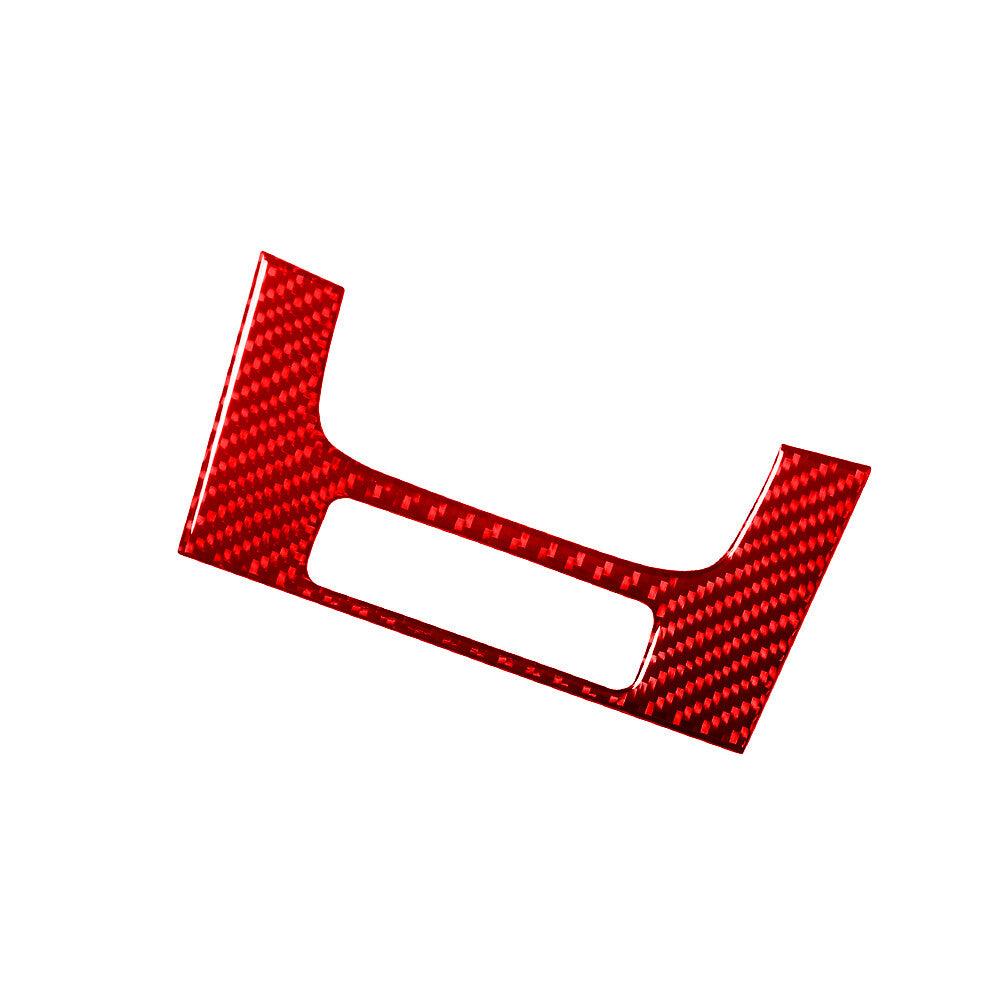 Red Carbon Fiber Floor Console Storage Button Cove Trim for LEXUS RX330 RX350