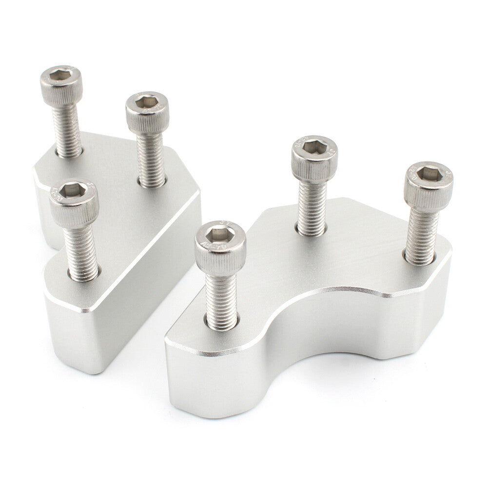 Handlebar Risers Up Adapters Silver for Kawasaki GTR1400 Concours 1400 2008-2022