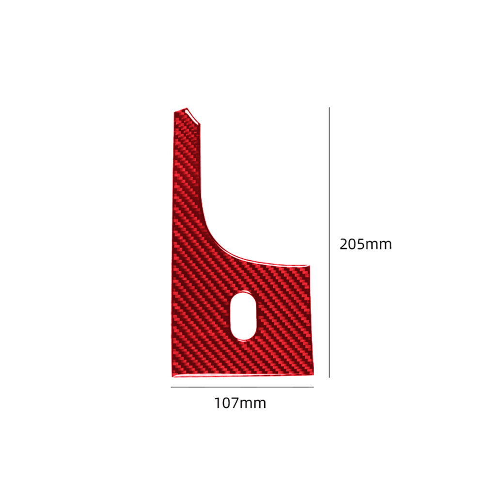 Red Carbon Fiber Interior Left of Speedometer Cover Trim for Ford F-150 FX4