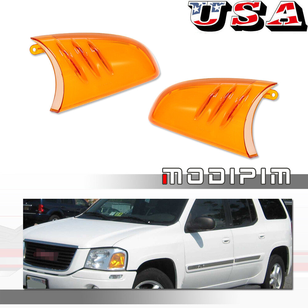 Side-view door mirror signal lights passenger driver cover for Trailblazer Envoy