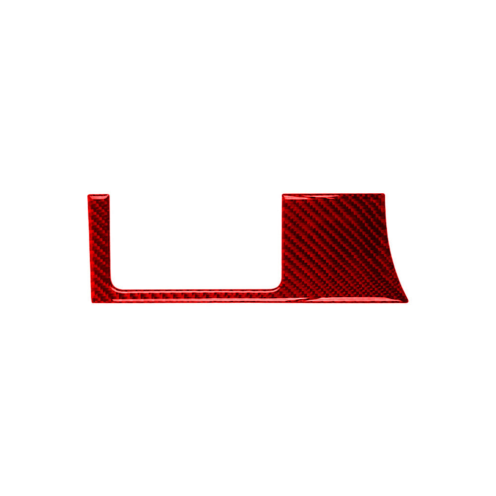 Red Carbon Fiber Headlight Control Outer Panel Cover for Mercedes Benz M-class