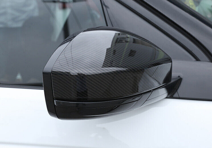 for Range Rover Velar 18-23 Carbon Look Side Rear View Mirror Cap Cover Trim 2X