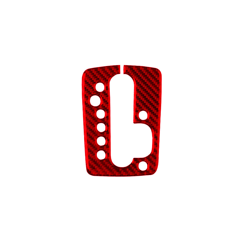 Carbon Fiber Red Automatic Gear Shift Panel Trim Sticker for Audi for A4 S4 2005-08