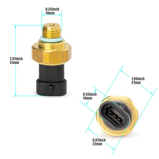 1x 3080406 For N14 M11 ISX PS398 New 4921487 Oil Pressure Sensor 3083716