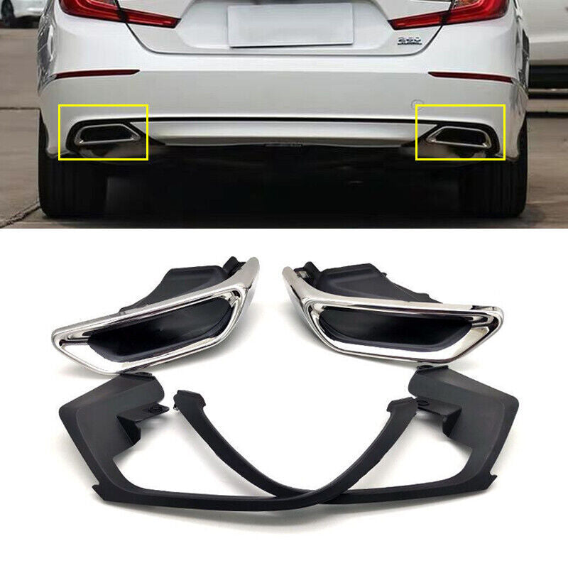 For 10th for Honda Accord 2018-2020 1 Set Exhaust Muffler Tail Pipe Tip Tailpipe