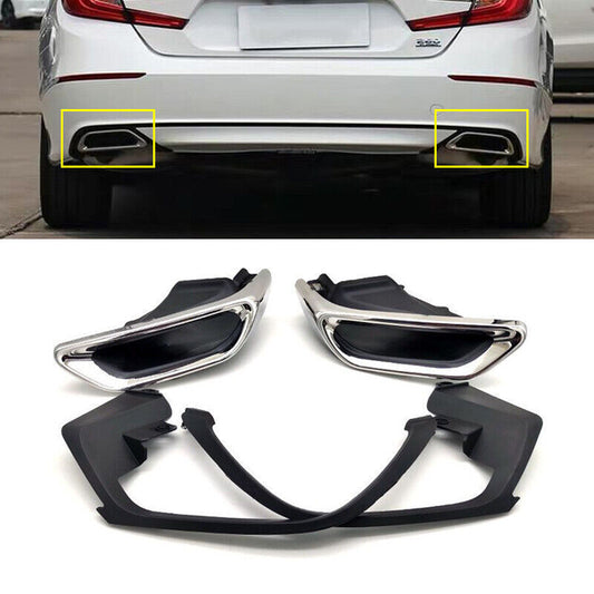 For 10th for Honda Accord 2018-2020 1 Set Exhaust Muffler Tail Pipe Tip Tailpipe