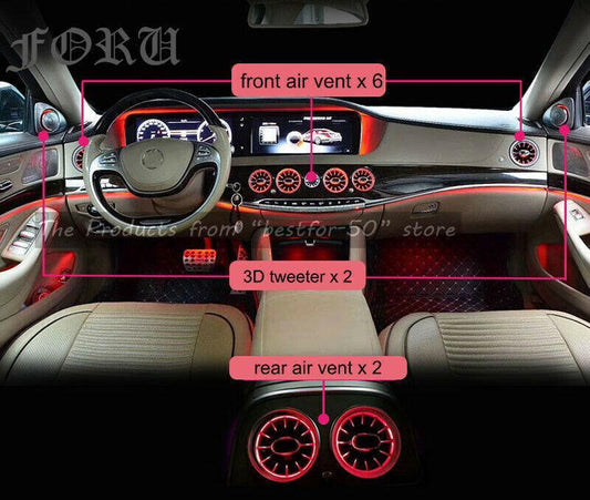 S550 S500 S63 W222 Interior Ambient Light Air Vent Speaker for Mercedes S-class
