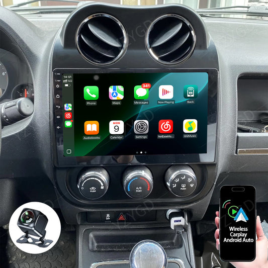 for Jeep Compass 2010-2016 Android Auto Carplay Car Radio Stereo GPS Navi Screen