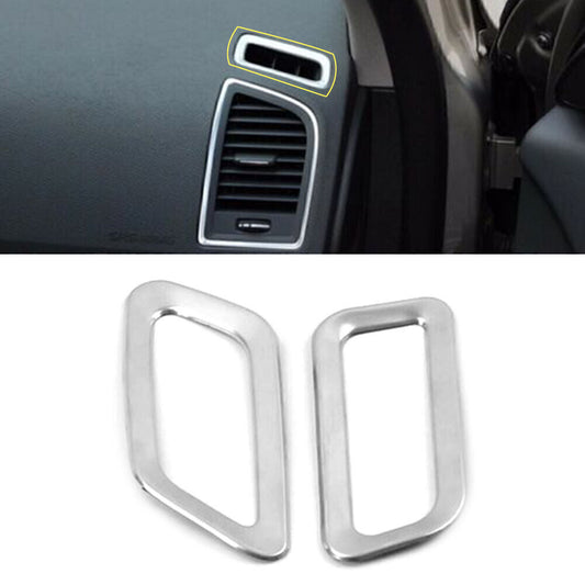 Air Vent Outlet Cover Trim Frame Strip Fit for Volvo XC60 2009-2017 Stainless Steel