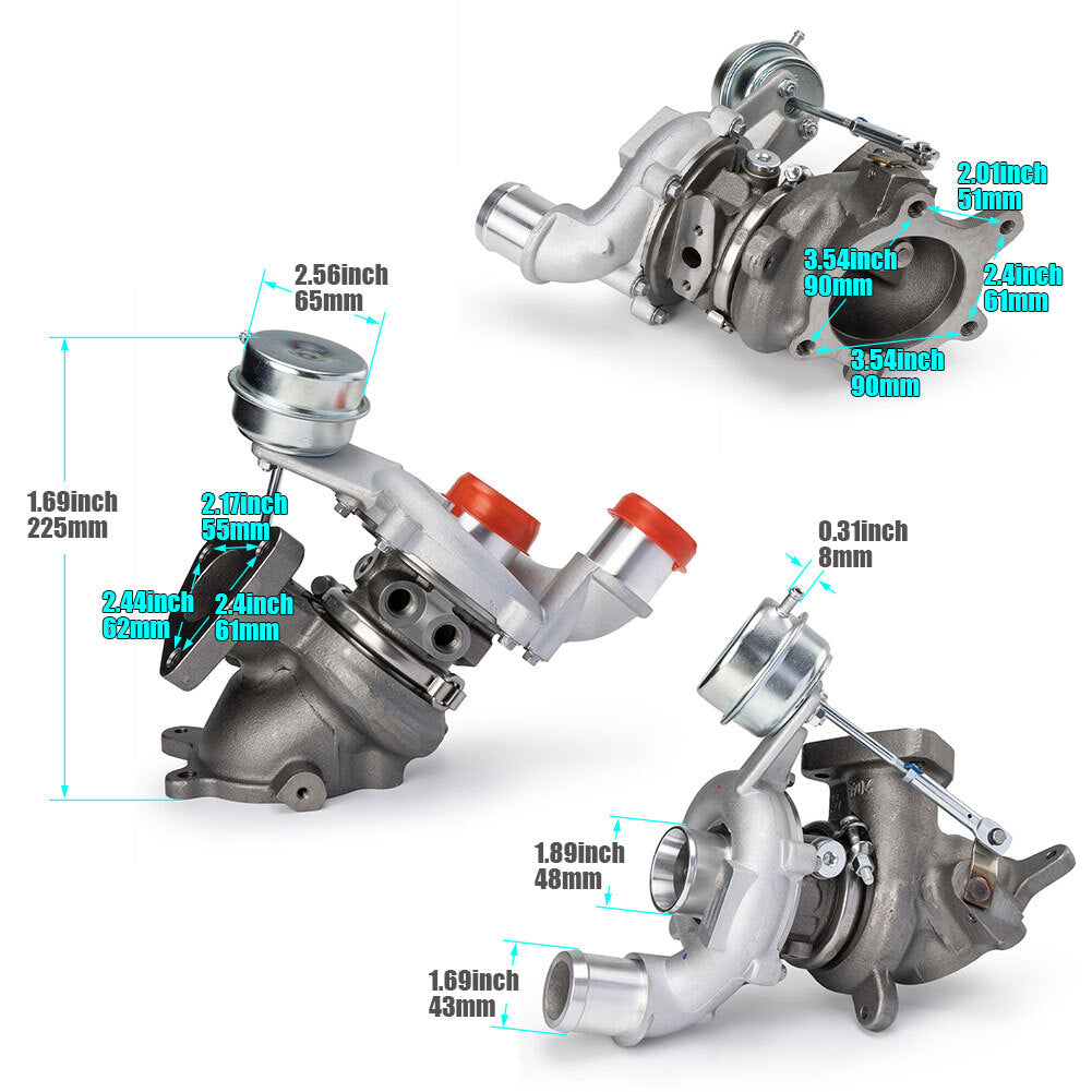 Right-hand grip + LH AA5E9G438GD turbocharger for Ford Explorer FLEX TAURUS for LINCOLN MKT