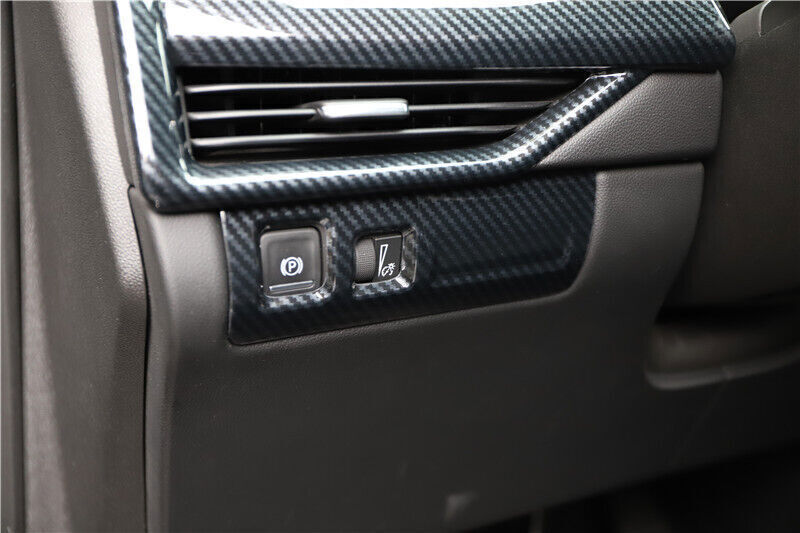 for Cadillac XT4 2018-2023 Carbon Fiber ABS Headlight Switch Button Cover Trim