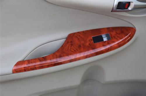 4pcs for Toyota for Corolla 2007-2013 Wood Grain Window Lift Panel Switch Cover Trim
