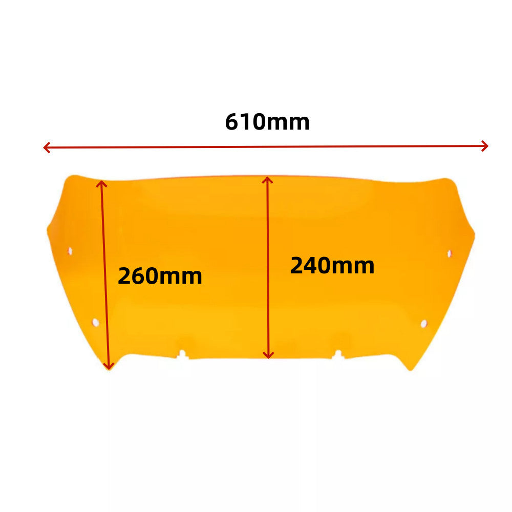 9Orange Windshield Windscreen Deflector for Harley Road Glide FLTRX 2024 -later
