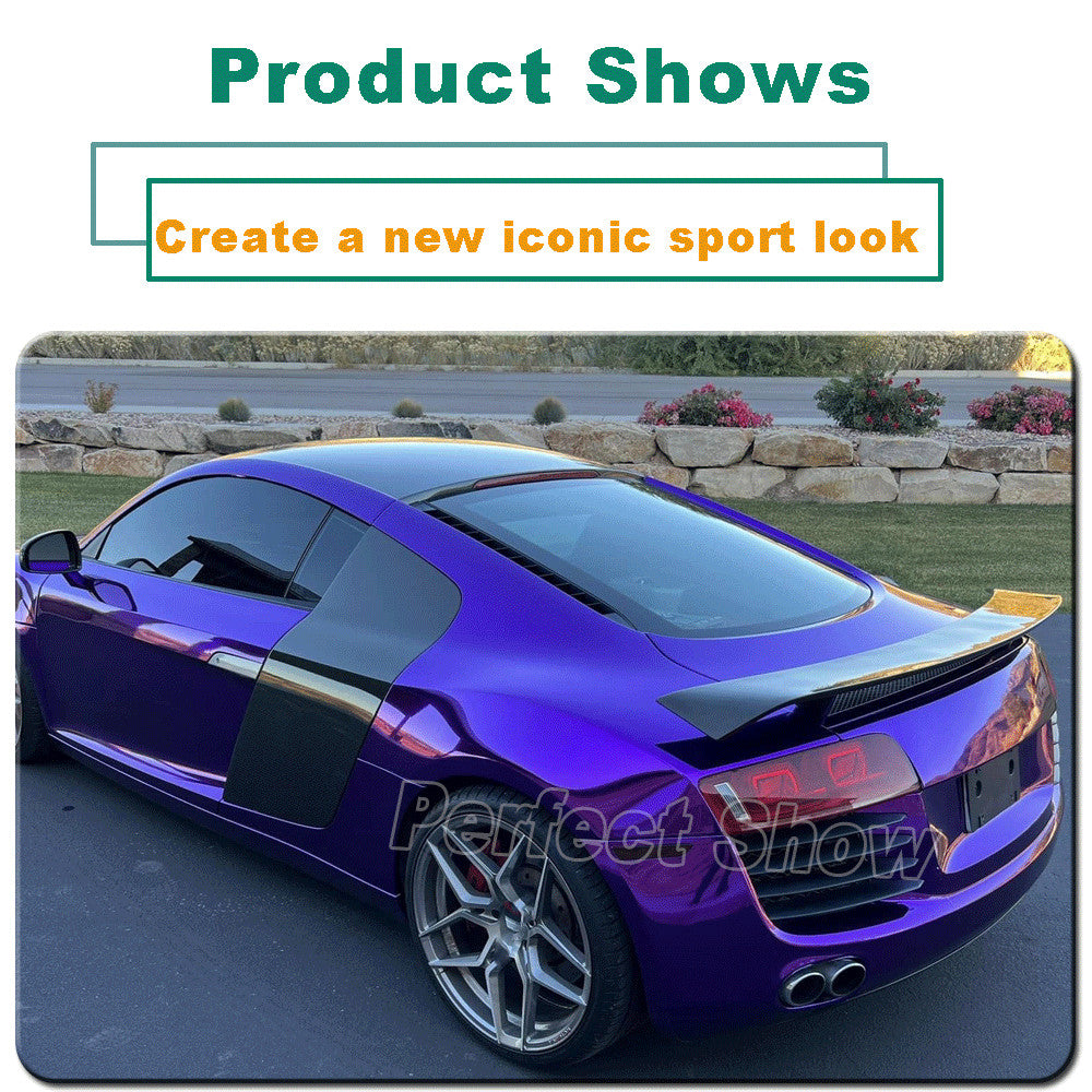 For 2008-2015 for Audi R8 V8  V10 Carbon Fiber Door Fender Side Panel Blades Scoop