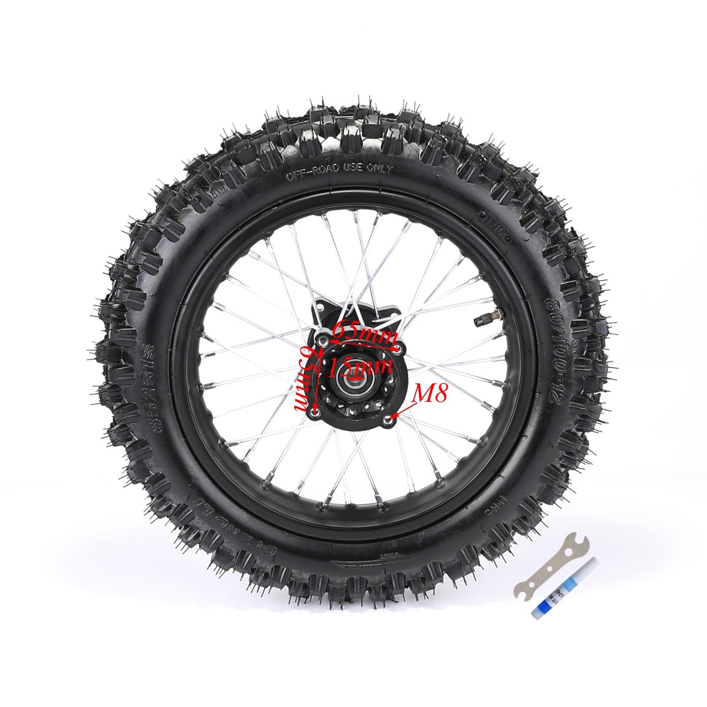 12-inch rear shock absorber, swingarm, 80/100-12 tire, tire groove, bicycle, Taodao, 110cc, 125cc, 140cc