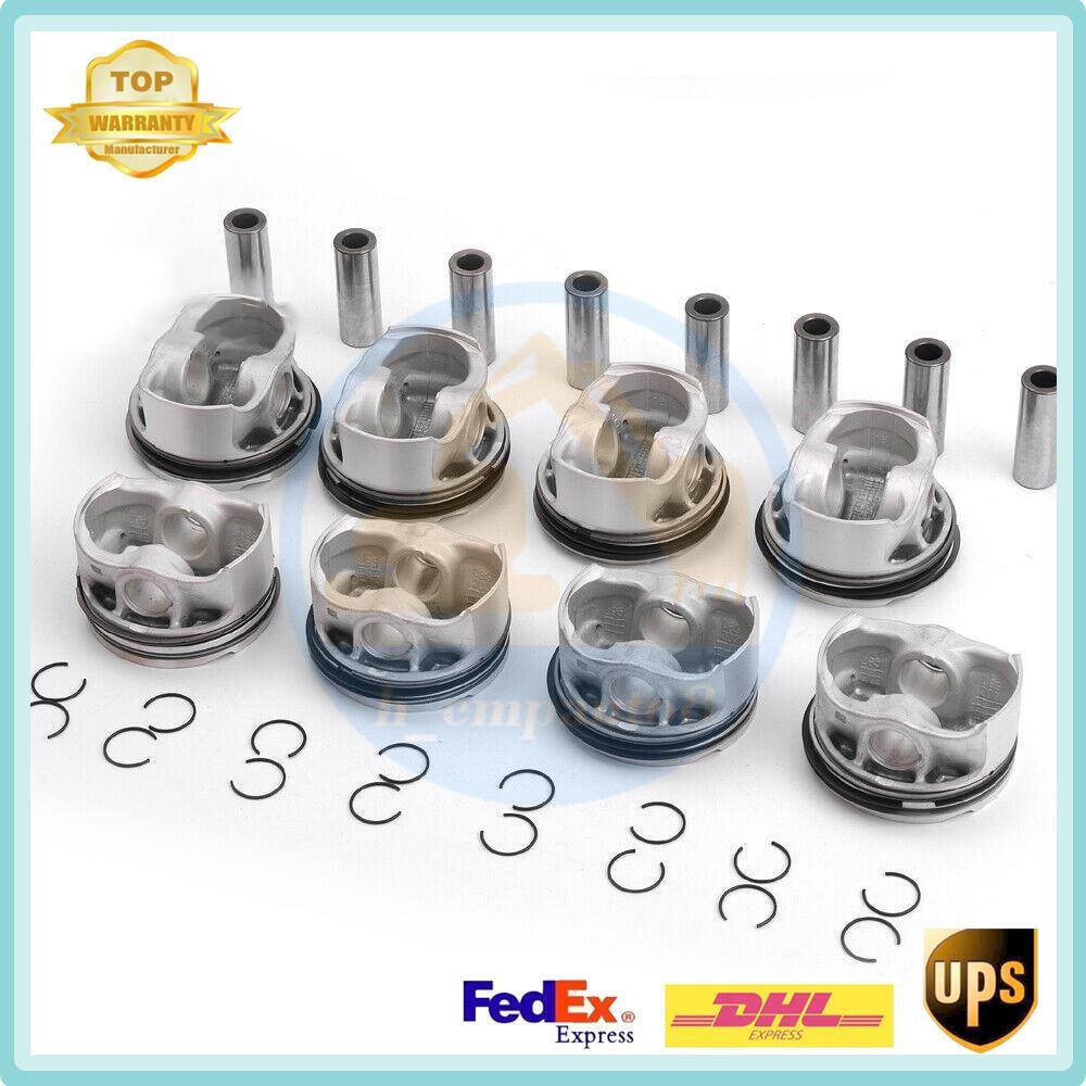 8X PistonsRings Kit ¦µ89mm 11257613626 for BMW N63B44A 4.4L V8 Pin ¦µ22mm DHL