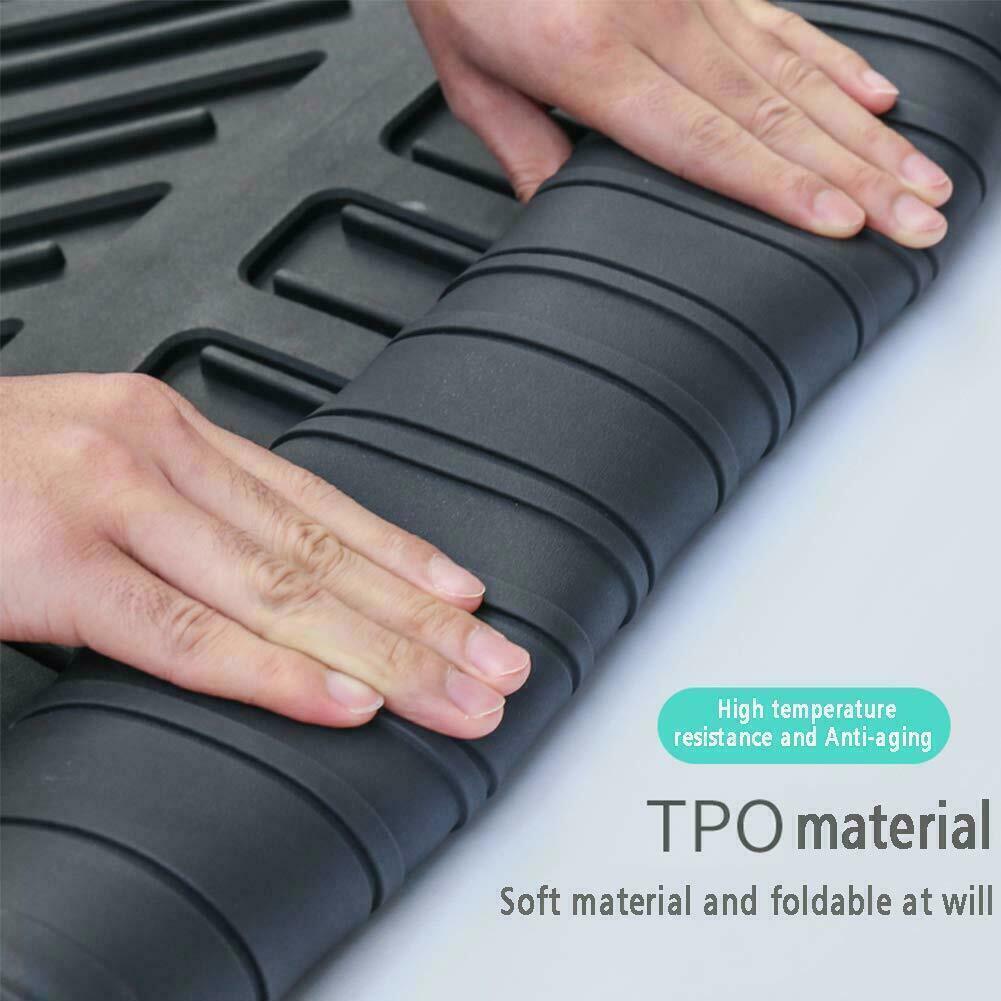 for Cadillac XT5 2017-22 Rubber Waterproof Rear Cargo Liner Trunk Floor Mat Trim