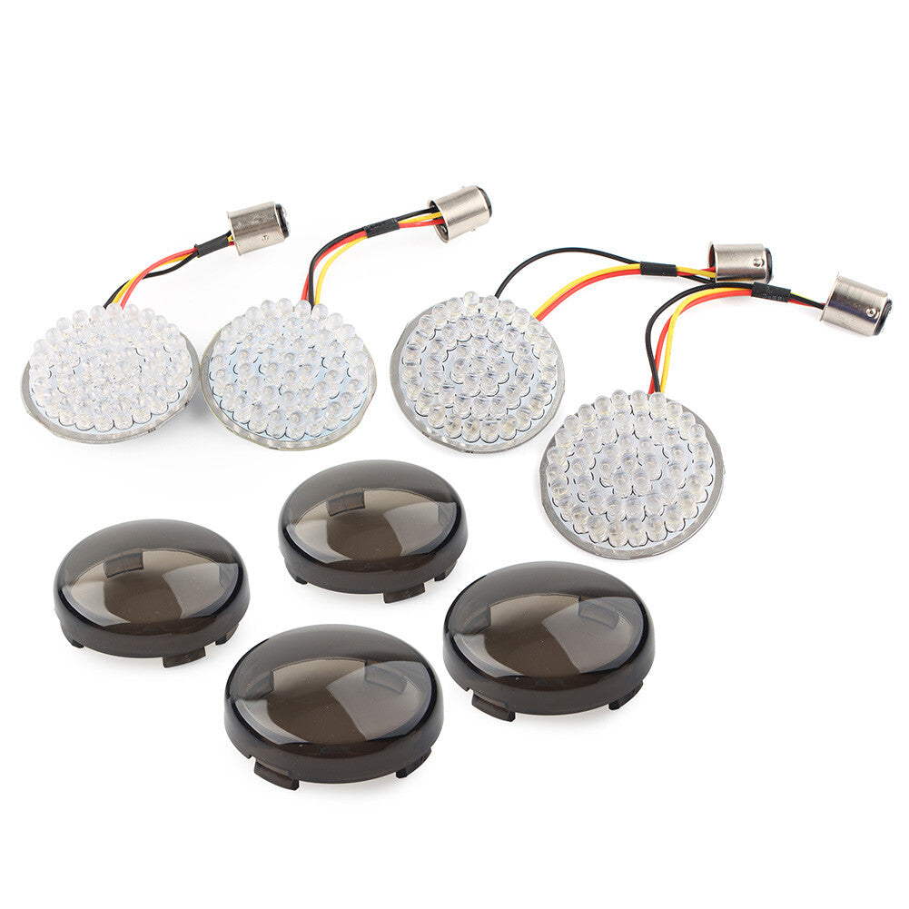 Smoke 1157 Front Rear Turn Signals led lights Fit for Harley Dyna Touring