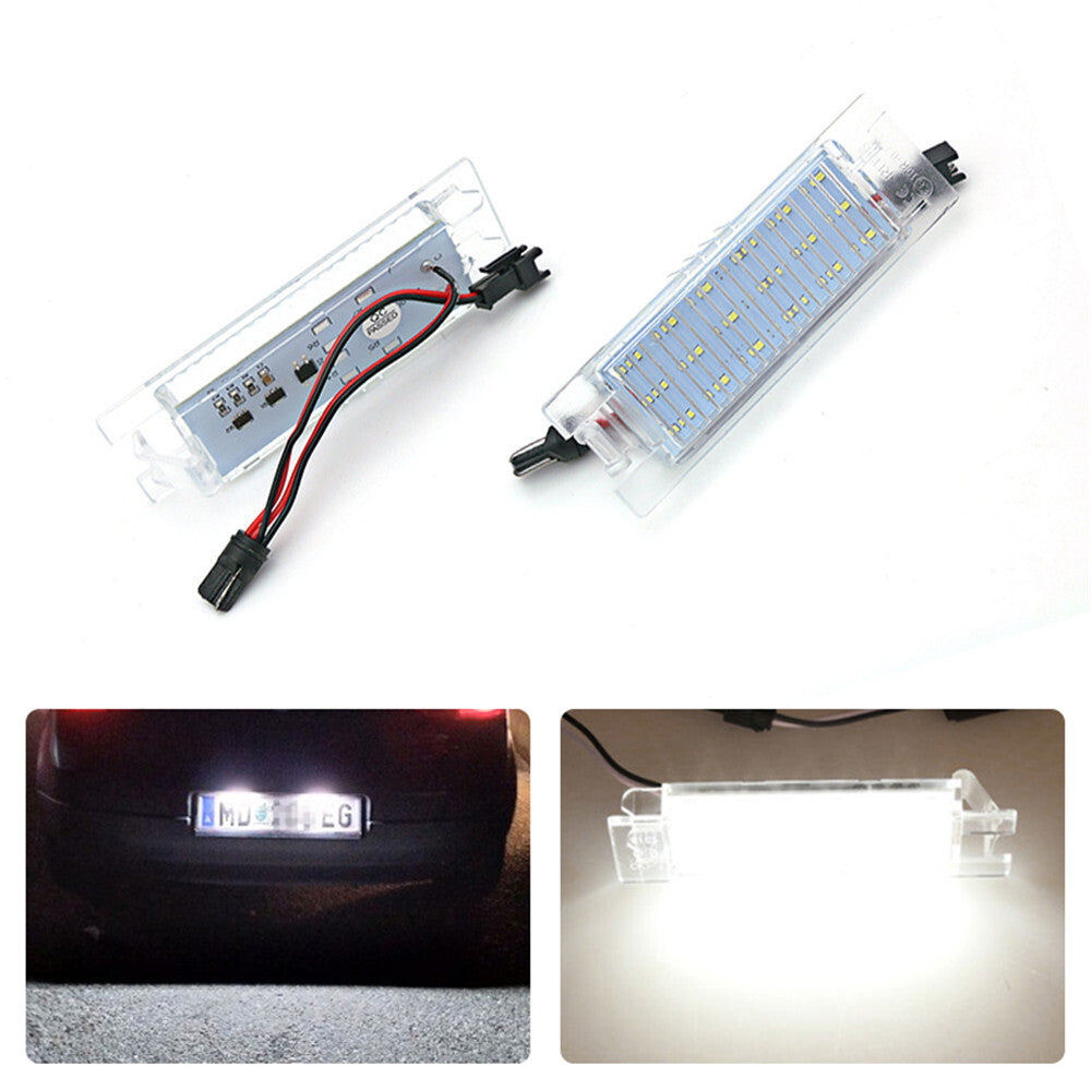 2Pcs Fit for Opel Astra H Corasa C D Insignia Car LED License Plate Lights Lamps
