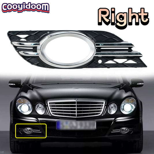For 2007-2009 for Mercedes-Benz E-CLASS W211 Right Front Fog Light Grill Cover Trim